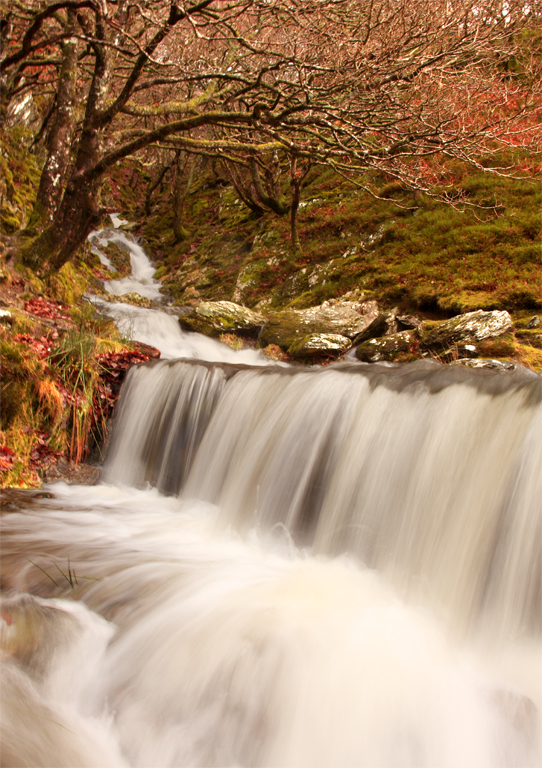 Small waterfall in the Elan Valley