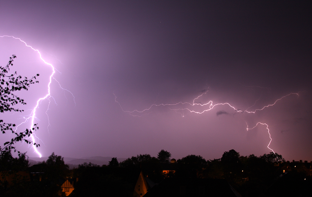 Lightning over Llandrindod Wells